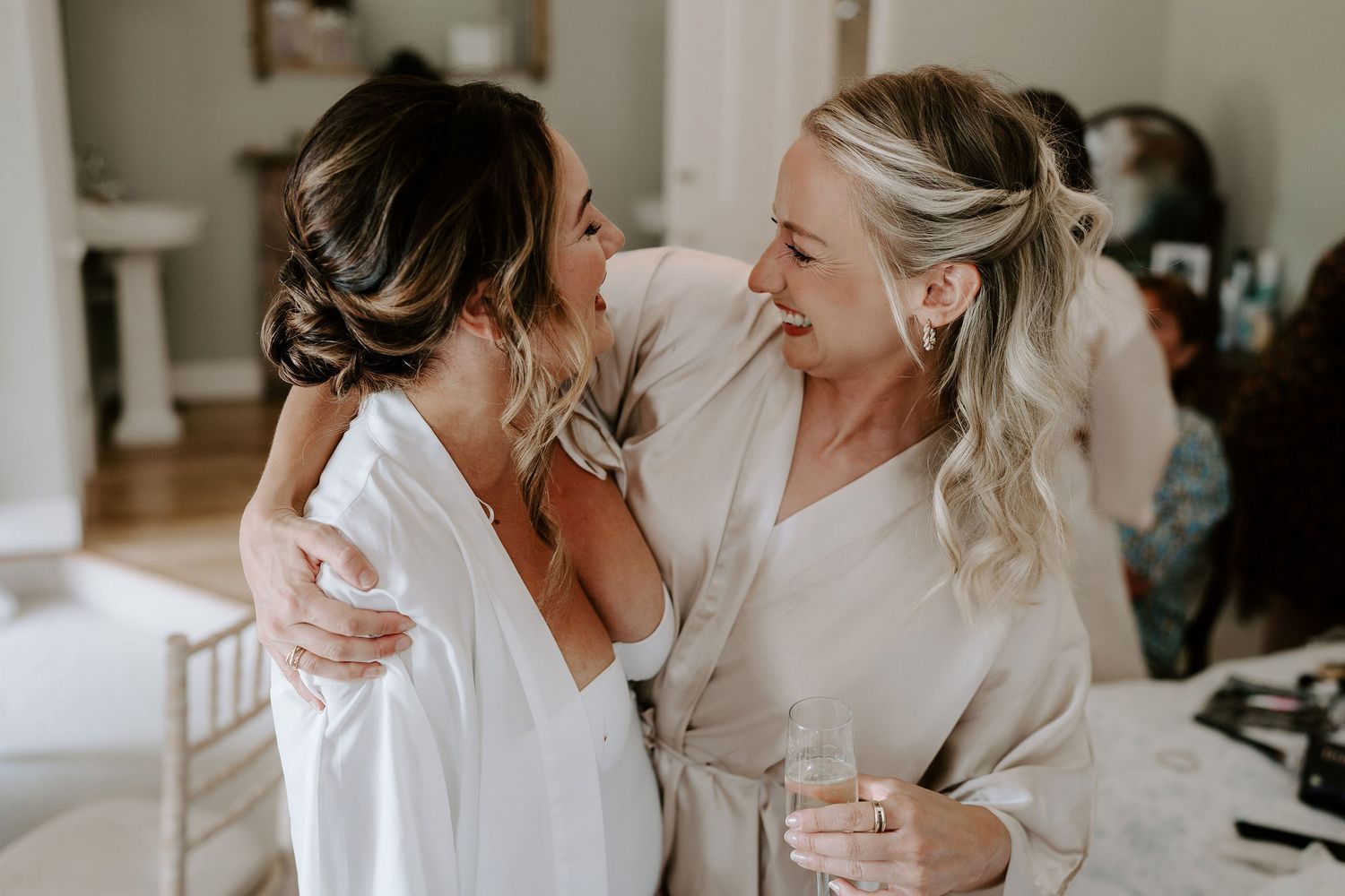 Pennard-house-bride-bridesmaid