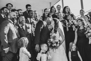 Bride and groom black and white portraits – capturing real moments and natural expressions.