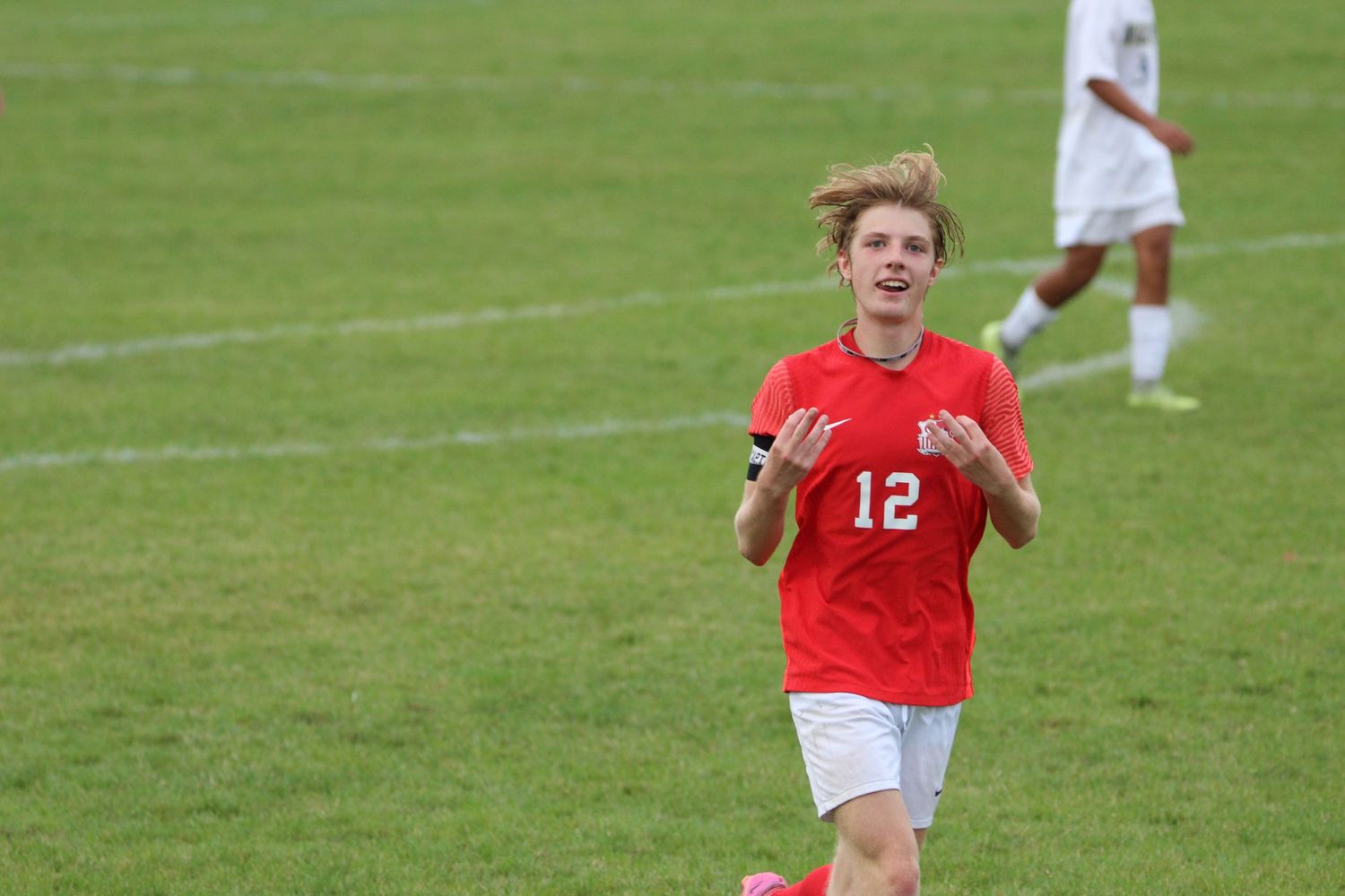 candid portrait of soccer player