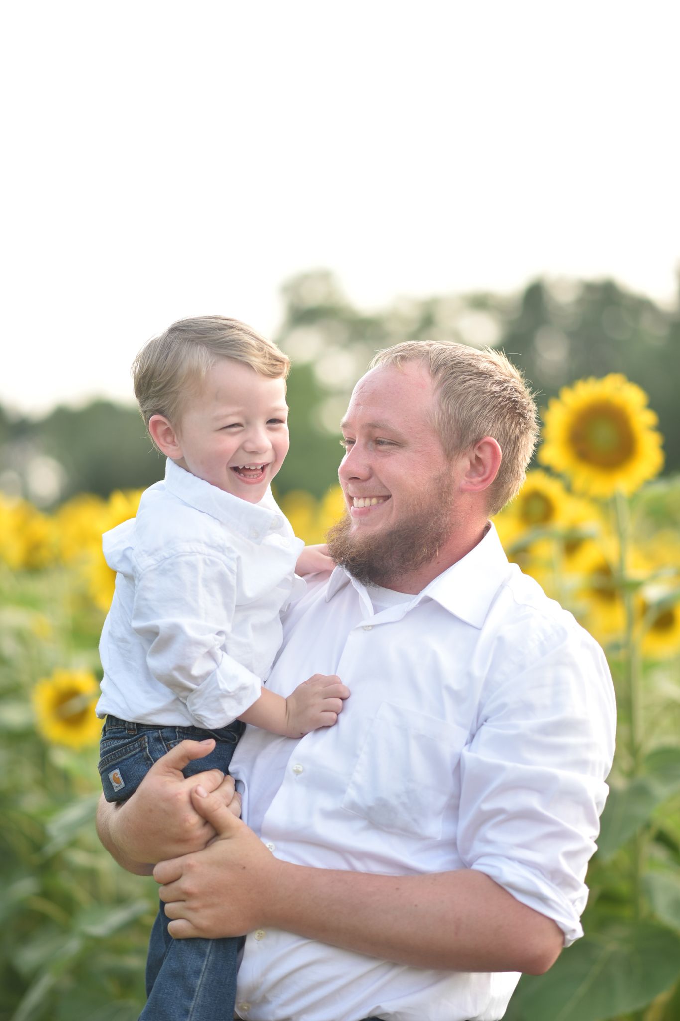 Family, NC, sunflower field, raleigh
