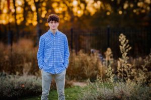 Senior portrait session teenage boy
