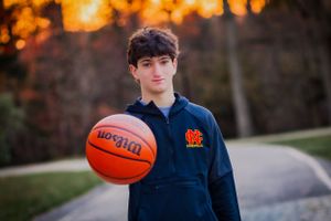 Senior portrait session teenage boy