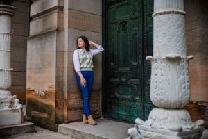 A very fall themed, collegiate senior session. This girl was ready for every picture to look chic and sophisticated.