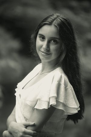 Black and white portrait