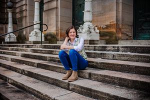 Posing on some steps never looked so good