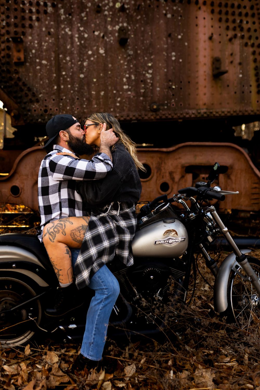 Moody engagement photographer