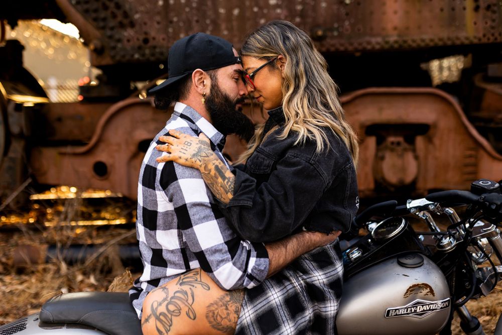 Moody engagement photographer