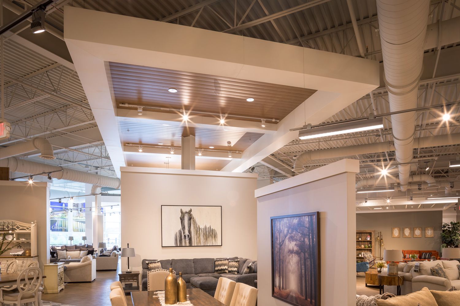 Photography of Morris Home Retail Store architectural Ceilings