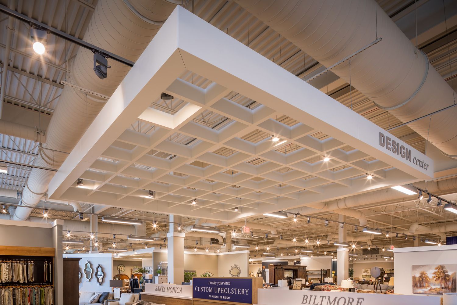 Photography of Morris Home Retail Store architectural Ceilings