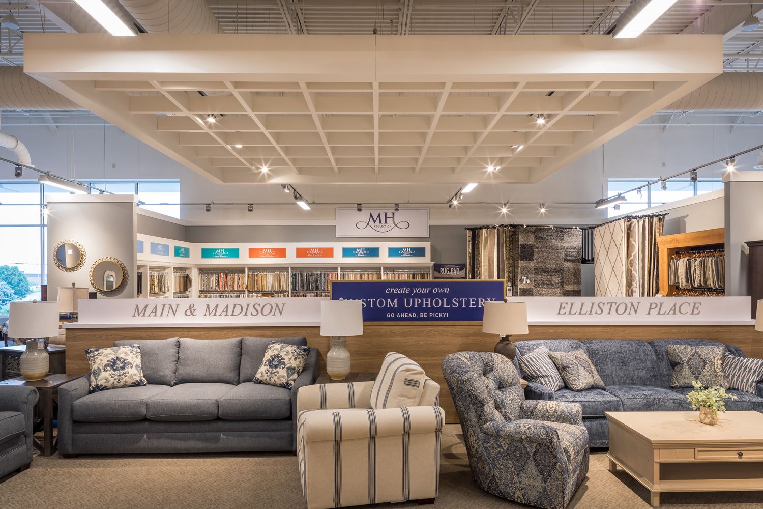 Photography of Morris Home Retail Store architectural Ceilings