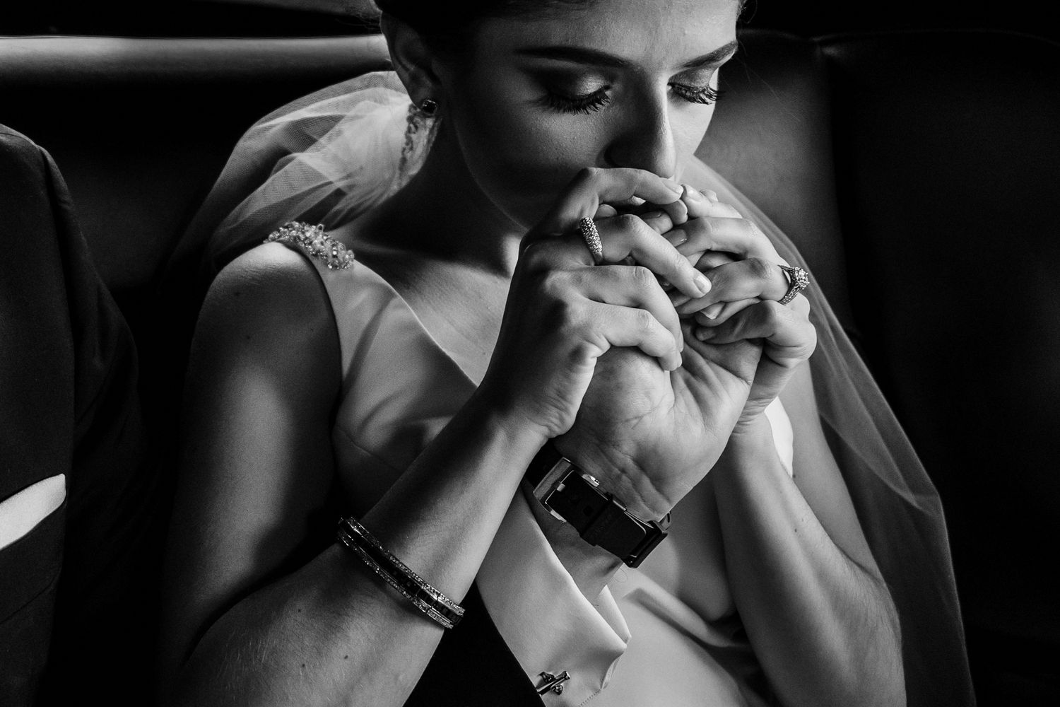 oskar jival, novia blanco y negro
