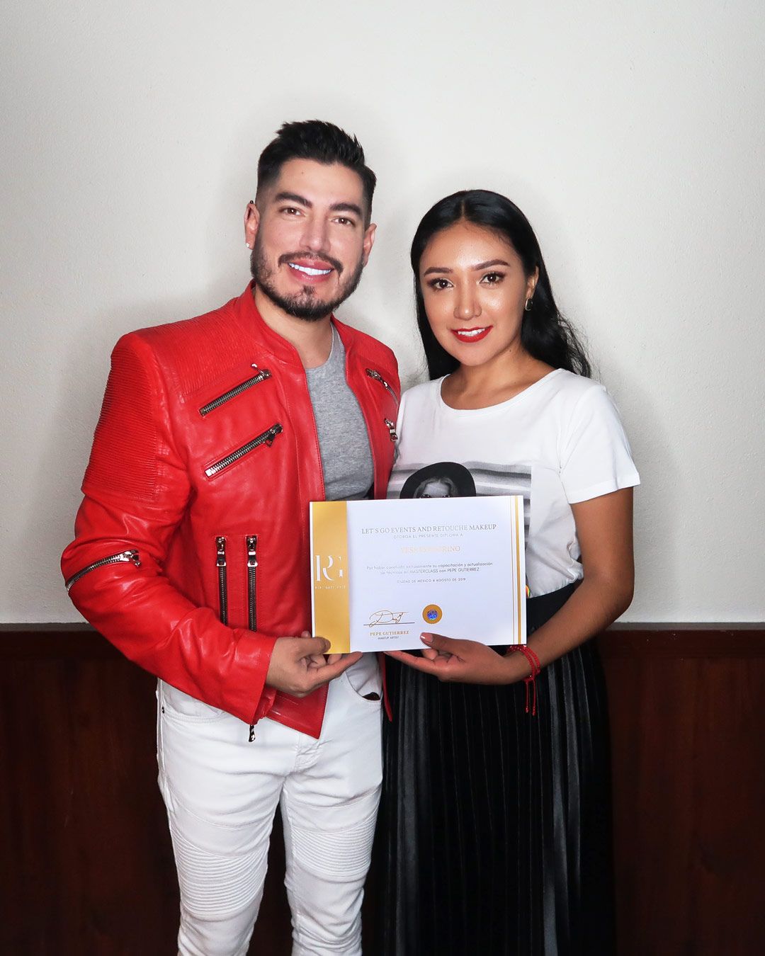 pepe gutierrez y yess feregrino makeup en curso de maquillaje profesional