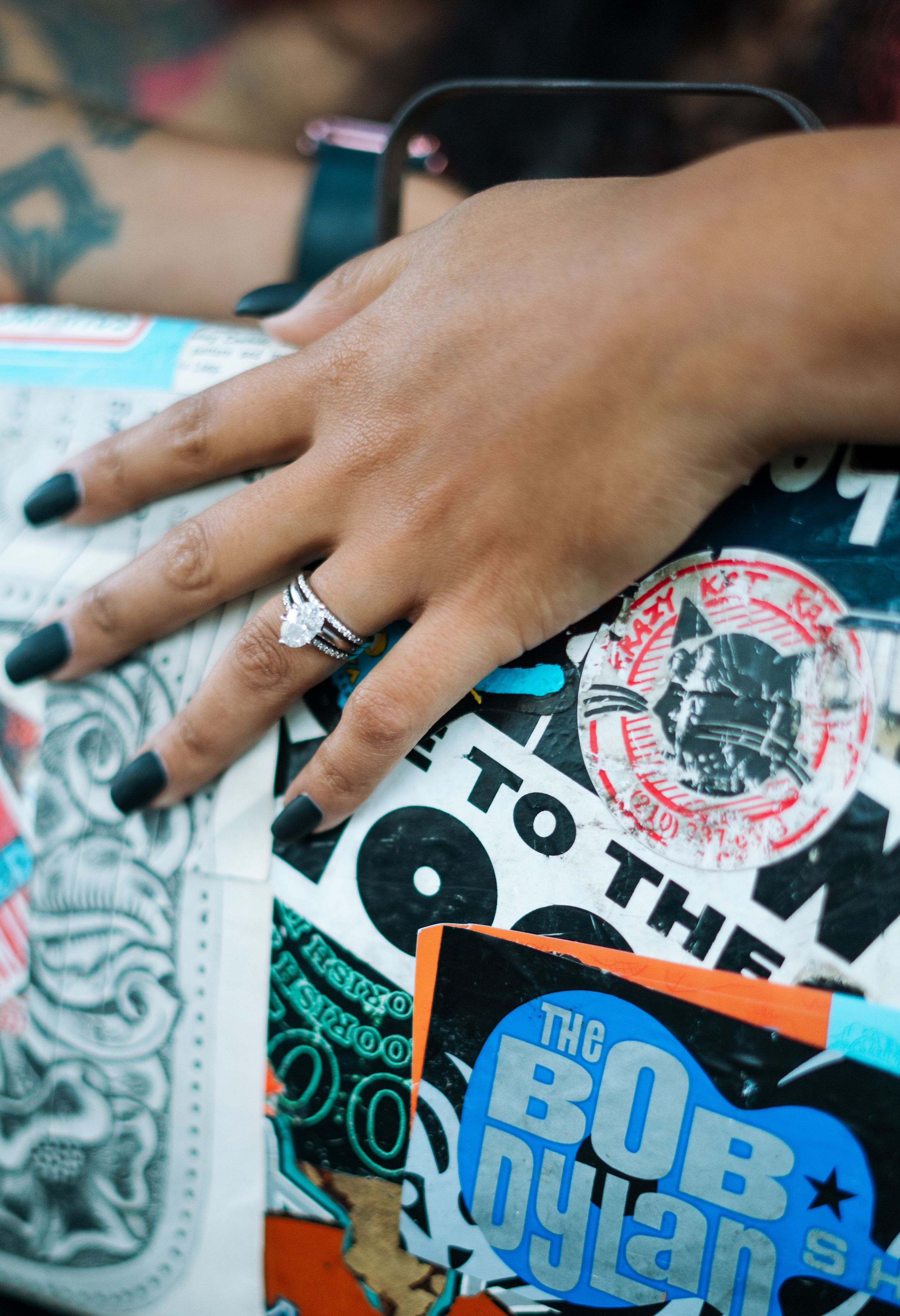 cool engagement ring shot