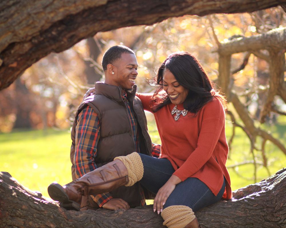 engagement photos Loose Park KCMO