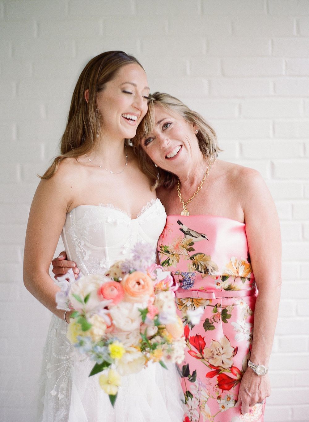 editorial wedding photographer Audra Wrisley, bride and mom getting ready