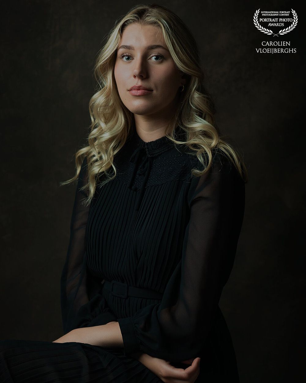 Portret award van vrouw in klassieke stijl