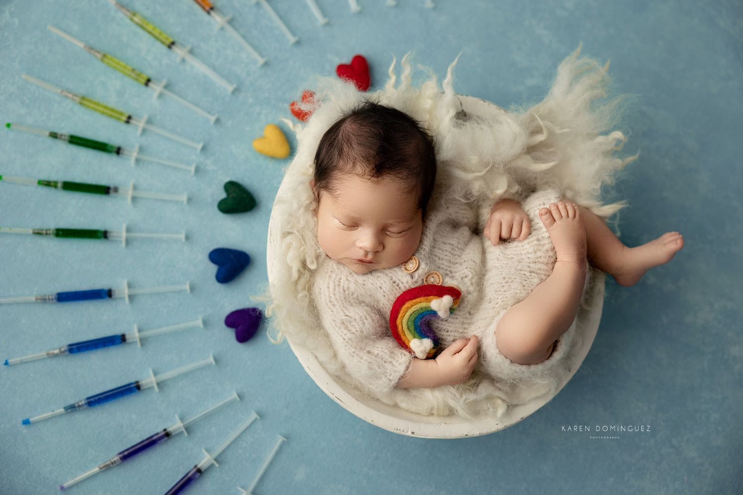 Newborn Rainbow baby photoshoot!