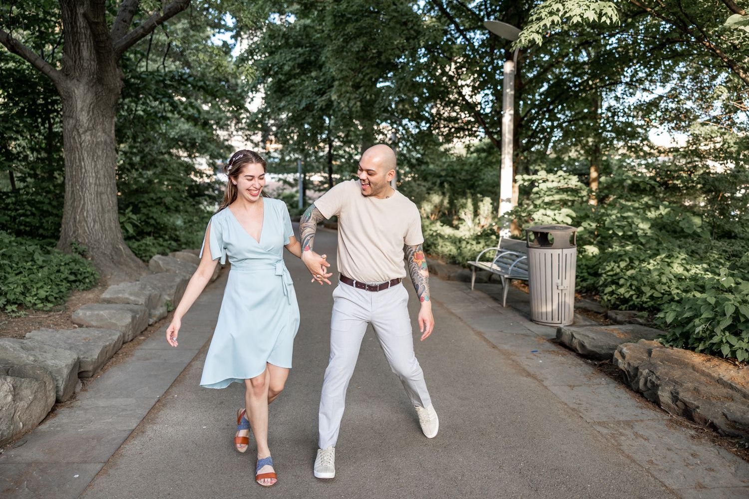 downtown Pittsburg engagement