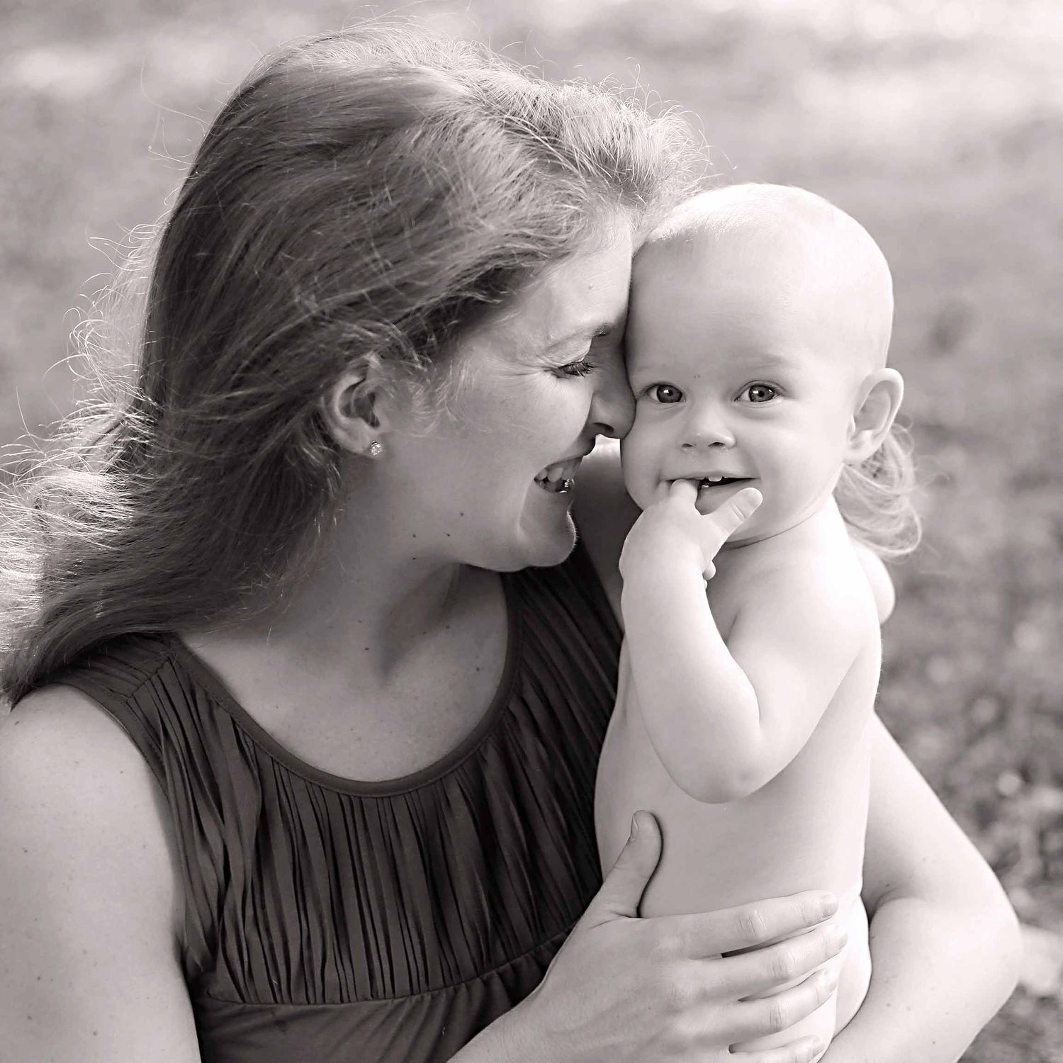new mother with smiling baby by victoria leigh photography