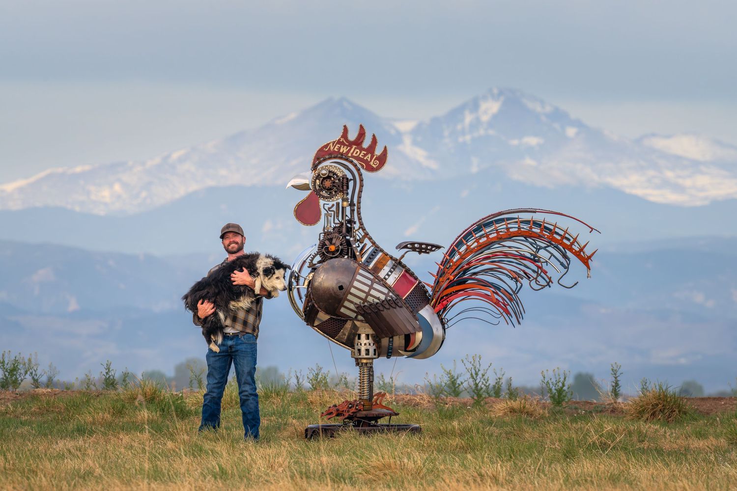 Northern colorado artist profile branding images, rural outdoor setting.