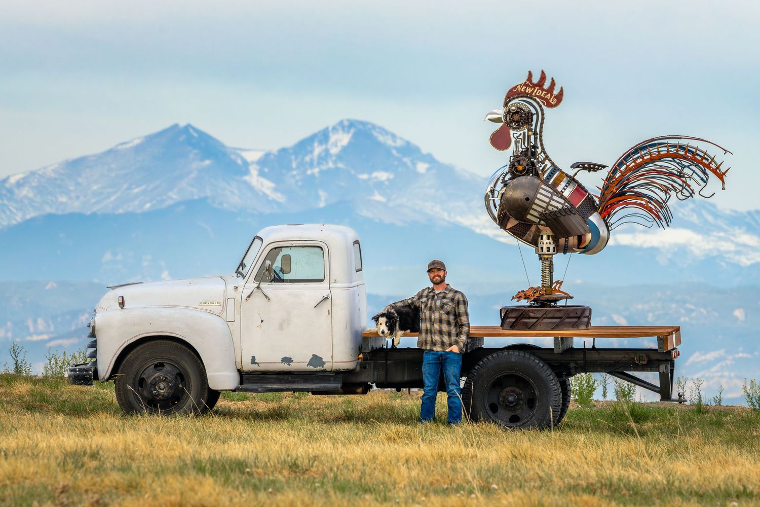 Northern colorado artist profile branding images, rural outdoor setting.