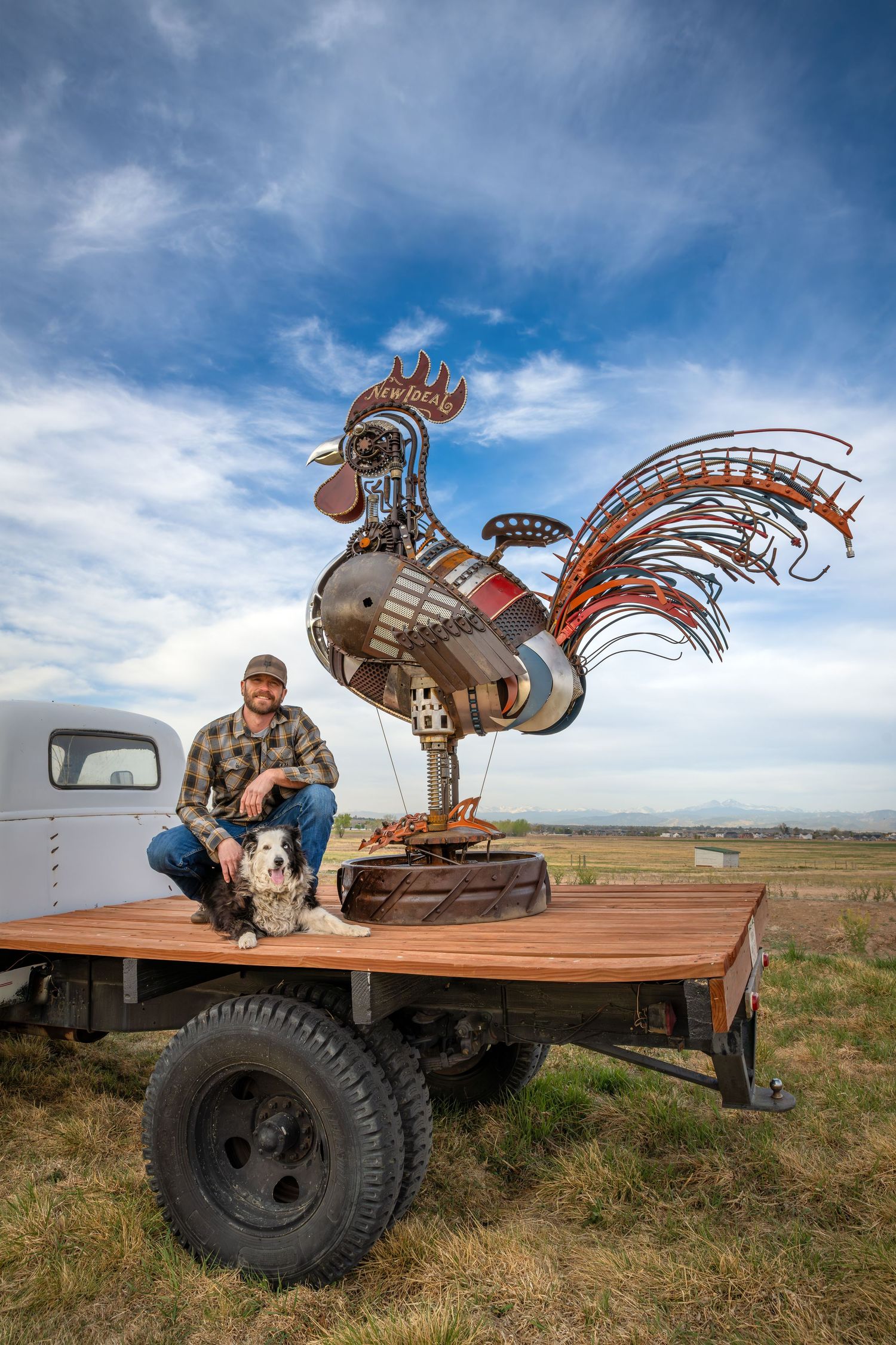 Northern colorado artist profile branding images, rural outdoor setting.