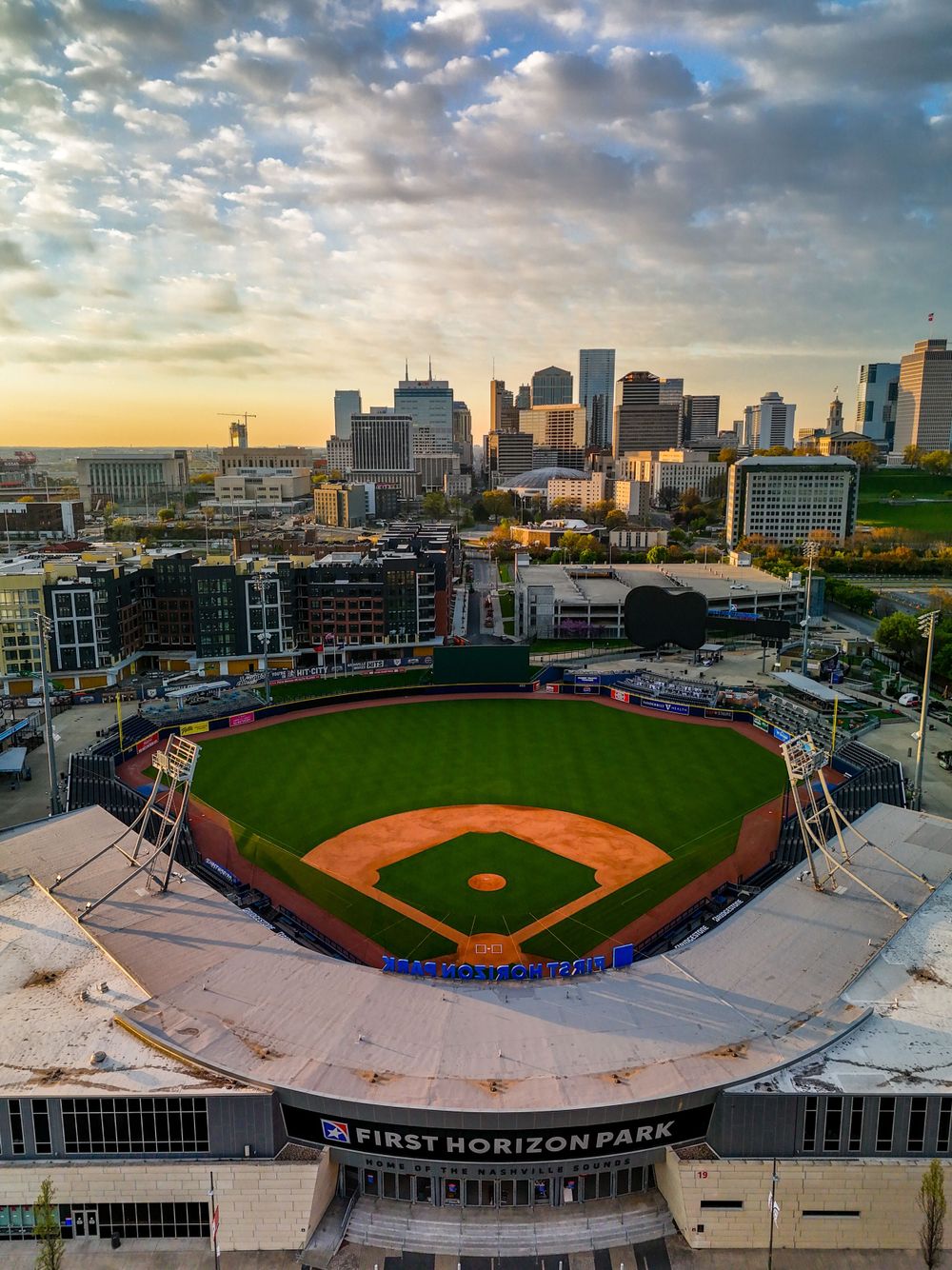 Home of Nashville Sounds First Horizon Park by drone Raw Element Productions HDR