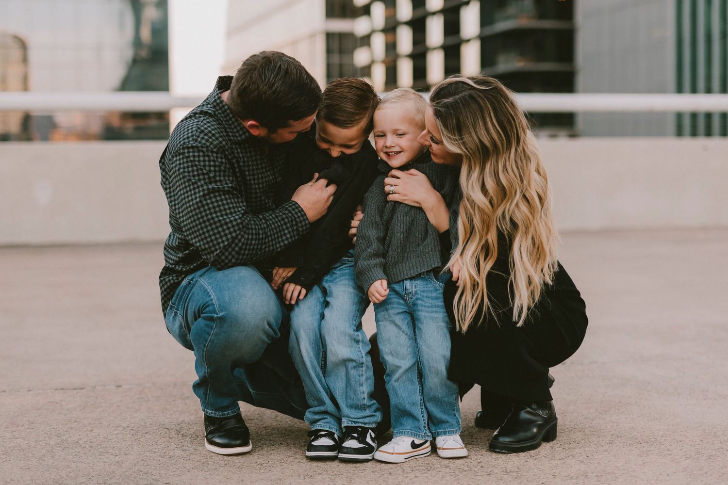 Austin family photography, rooftop, texas, lifestyle