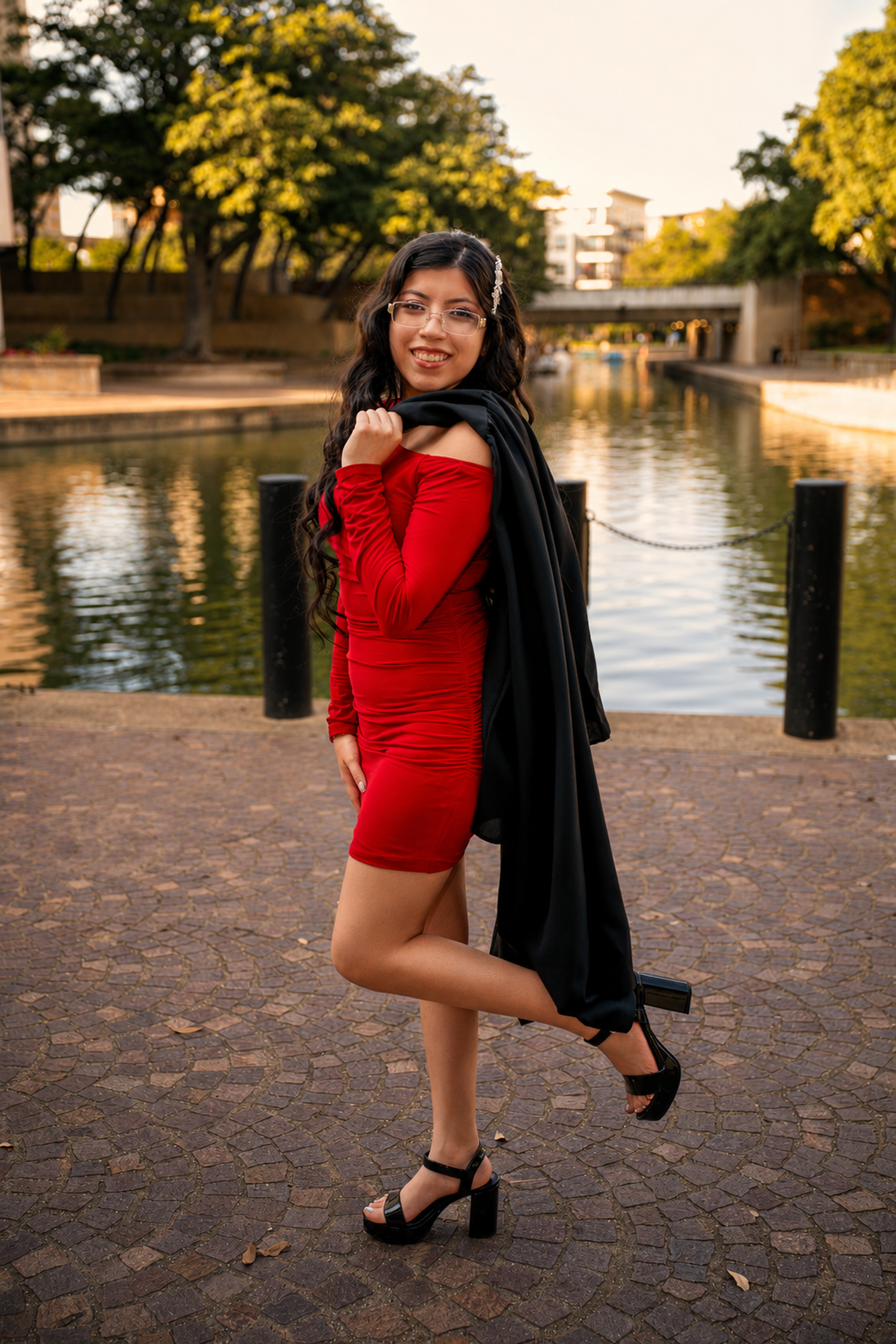 Professional graduation photoshoot featuring cinematic portraits, natural skin tones, soft lighting, elegant poses, and high-resolution edit