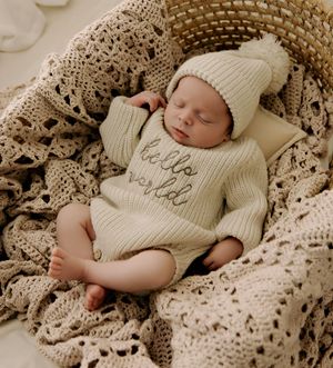 Knit and Bear romper newborn photographer Westmeath