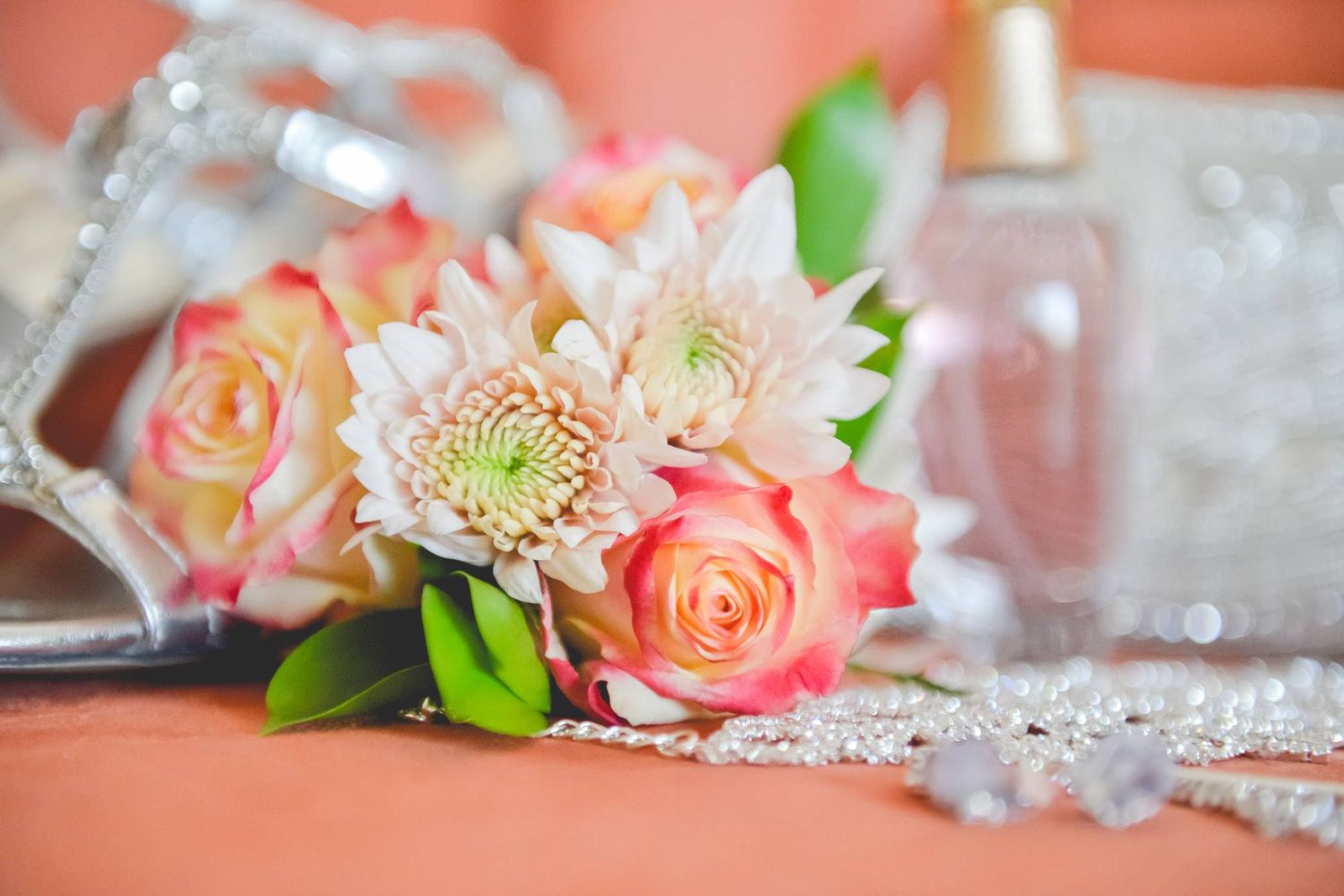 close up photography of the details of a prom shoot accessories