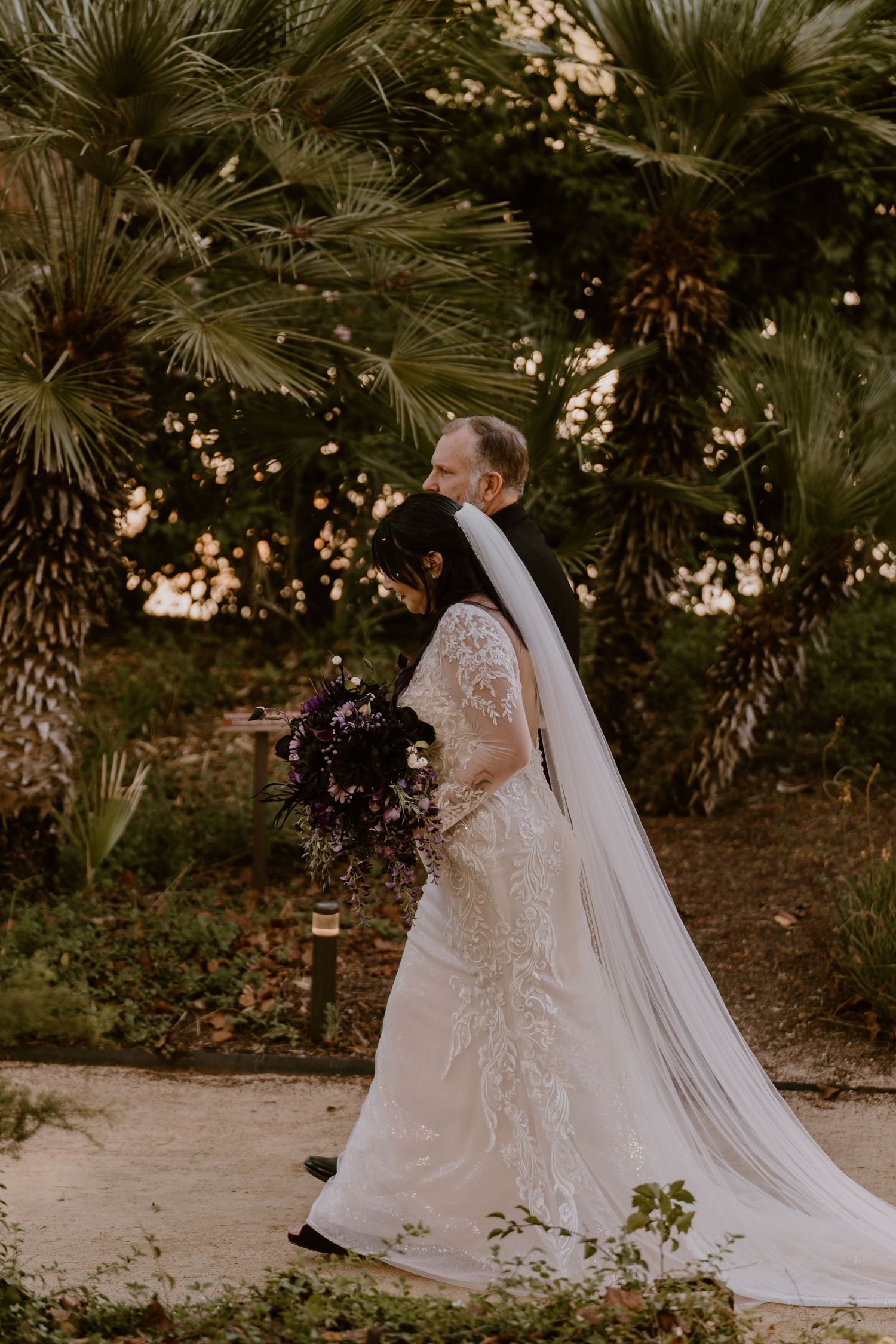 Daughter & Father walking down the isle