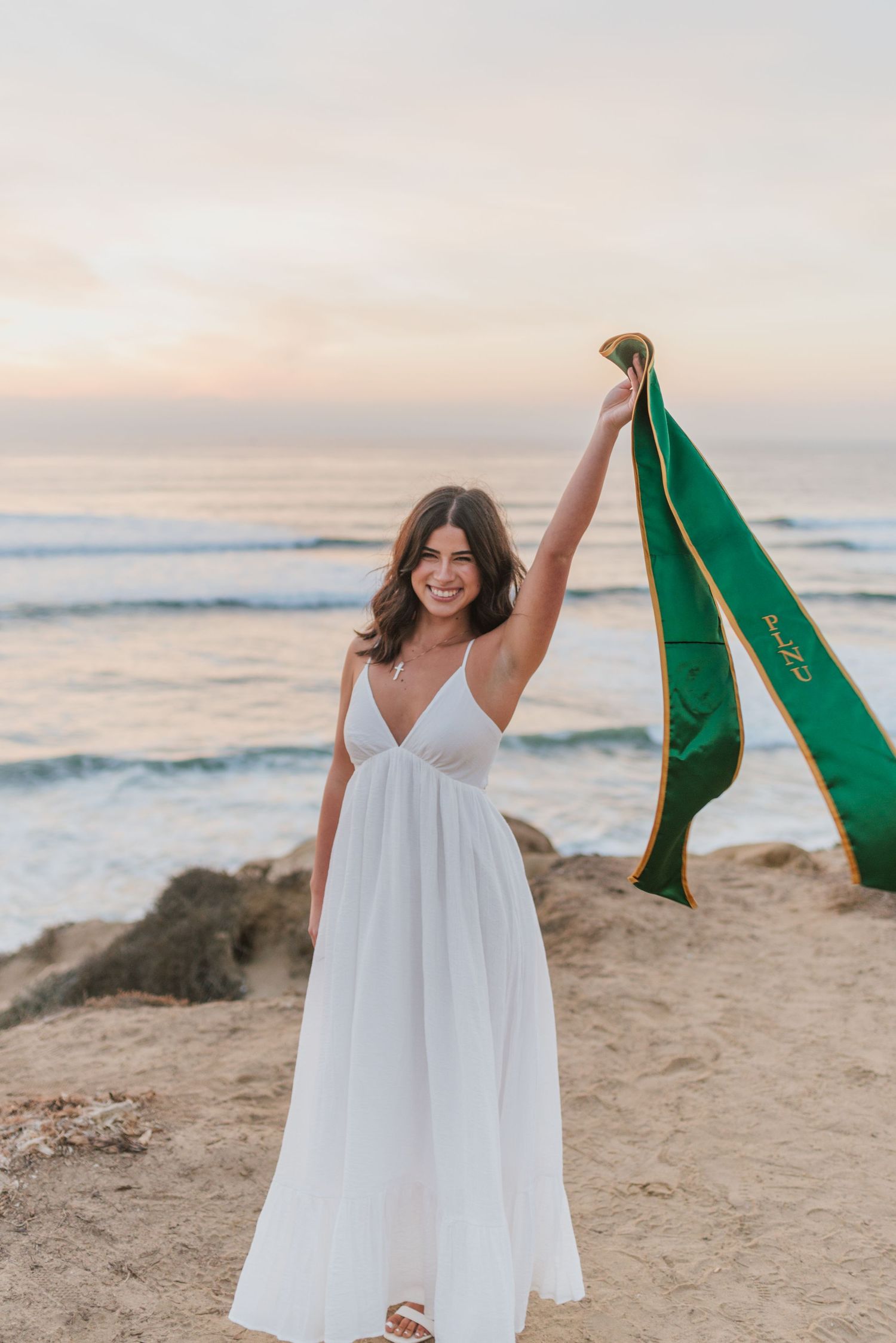 PLNU Point Loma Nazarene University, San Diego Graduation Photos, Grad Photos, Golden Graduates, Anna Romani Photography, Sunset Cliffs Grad