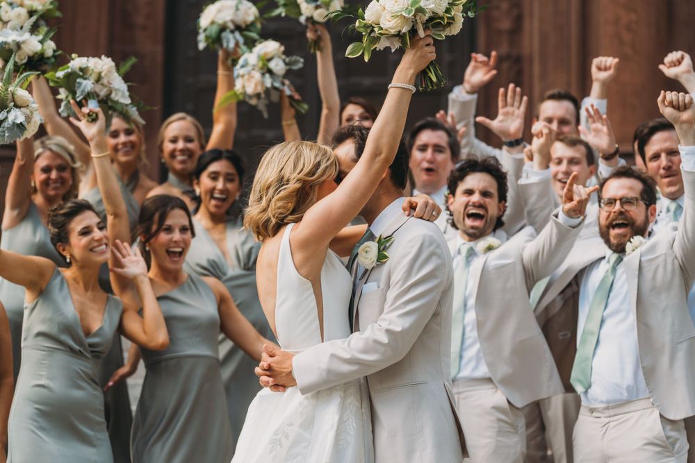 Bridal Party at Cathedral of St. Matthew the Apostle