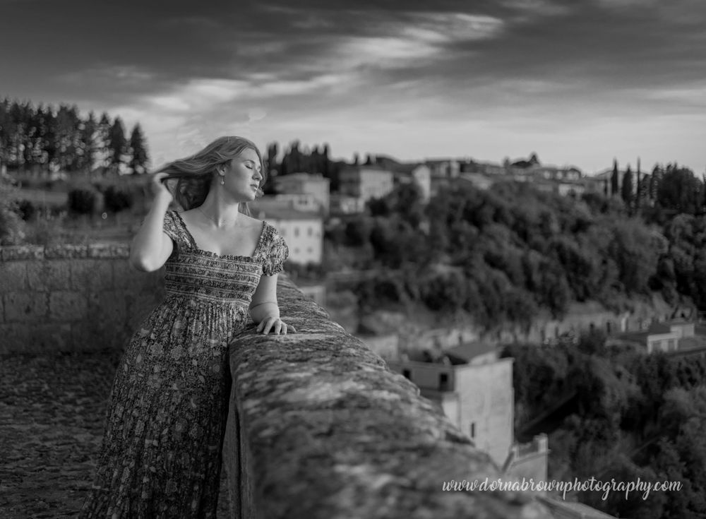 black and white over Italy