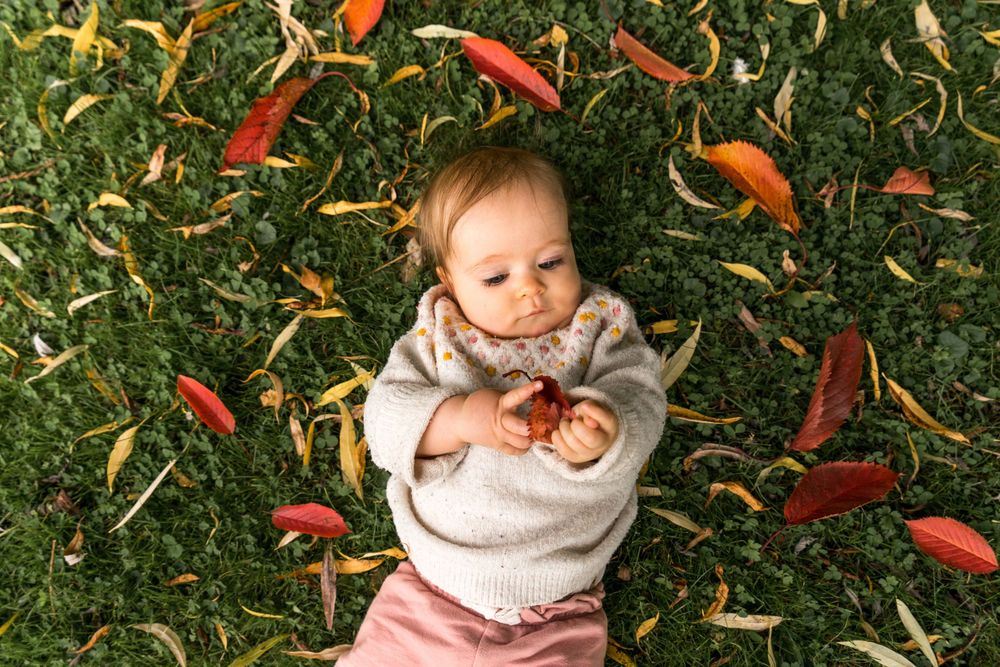 bébé allongé dans l'herbe, séance photo naturelle à Beersel, photographe famille et bébé à Bruxelles et alentours, Alexia Sohet