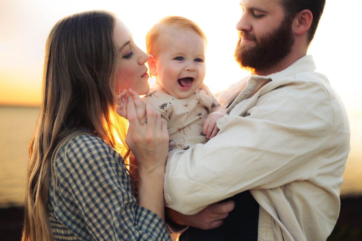 Boho family photo with authentic connection in Yukon