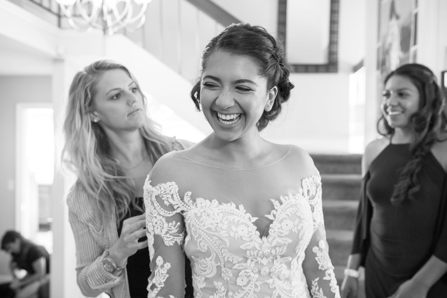 Soulful black and white Paris wedding photography by Julien LB. Powerful, emotional ceremony moments and timeless monochrome artistry.