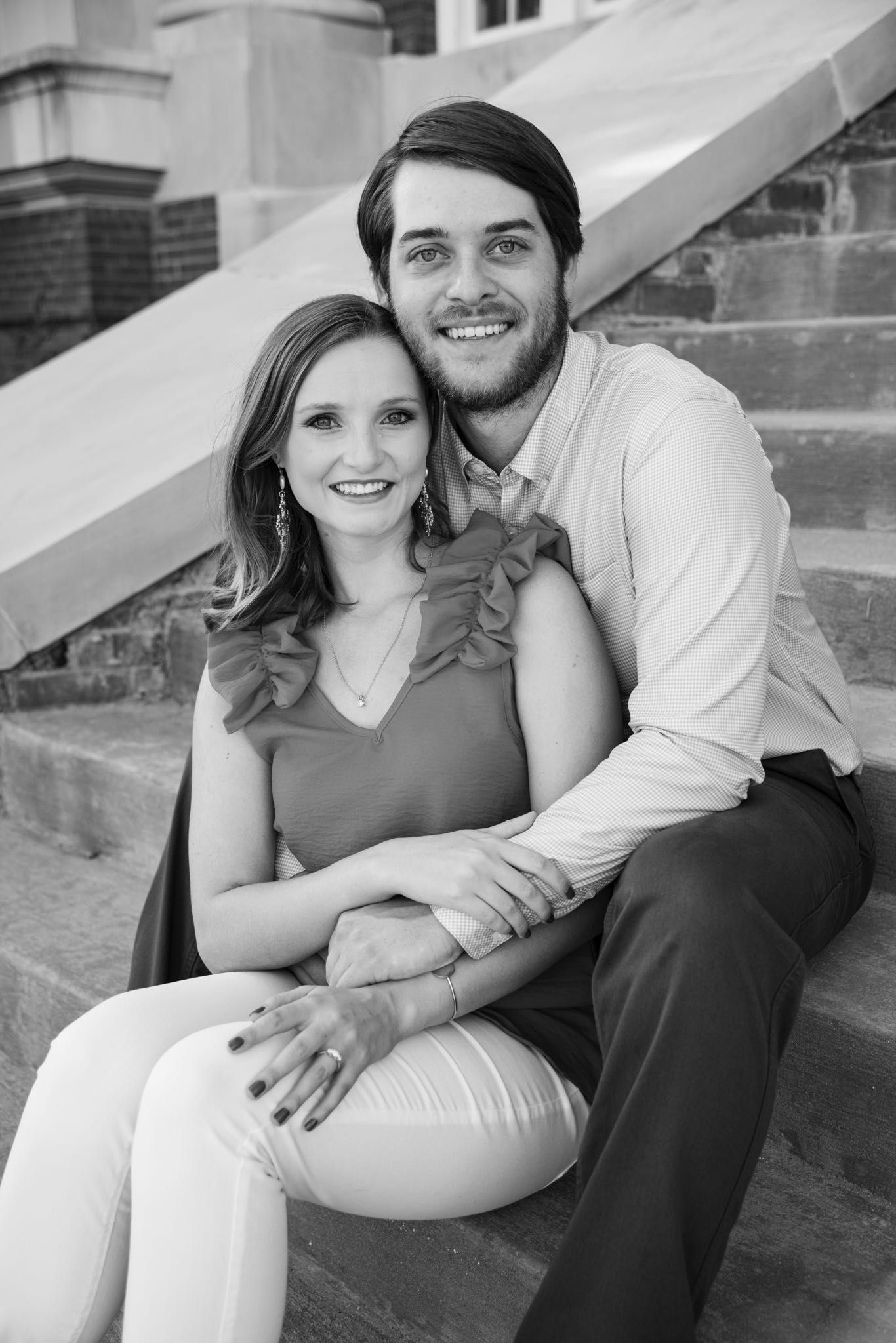 Engagement photo in Starkville, MS