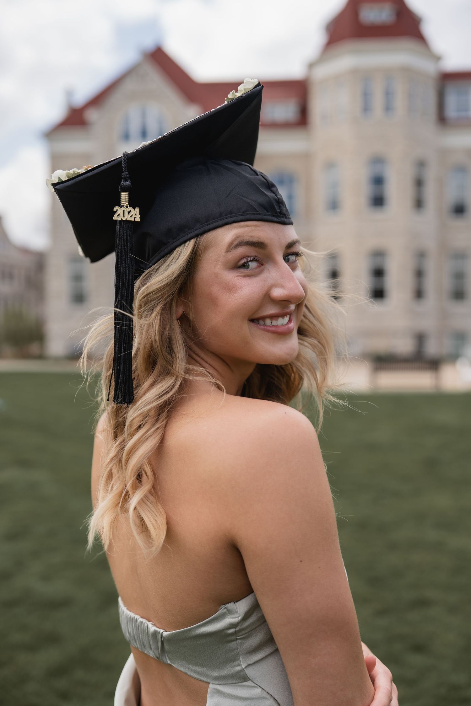 College graduation, with cap.
