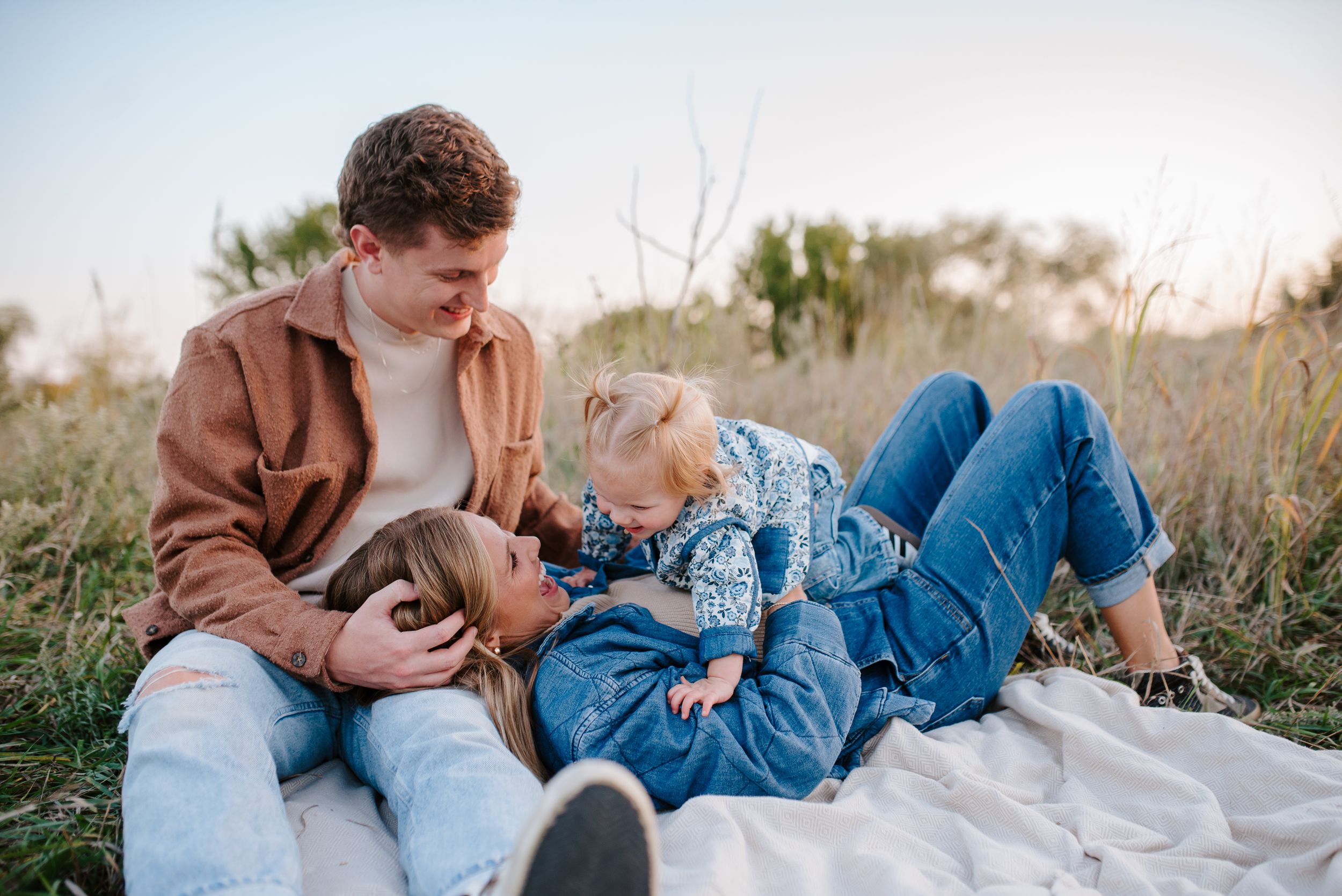 Family pictures at Great Plains Nature Center
