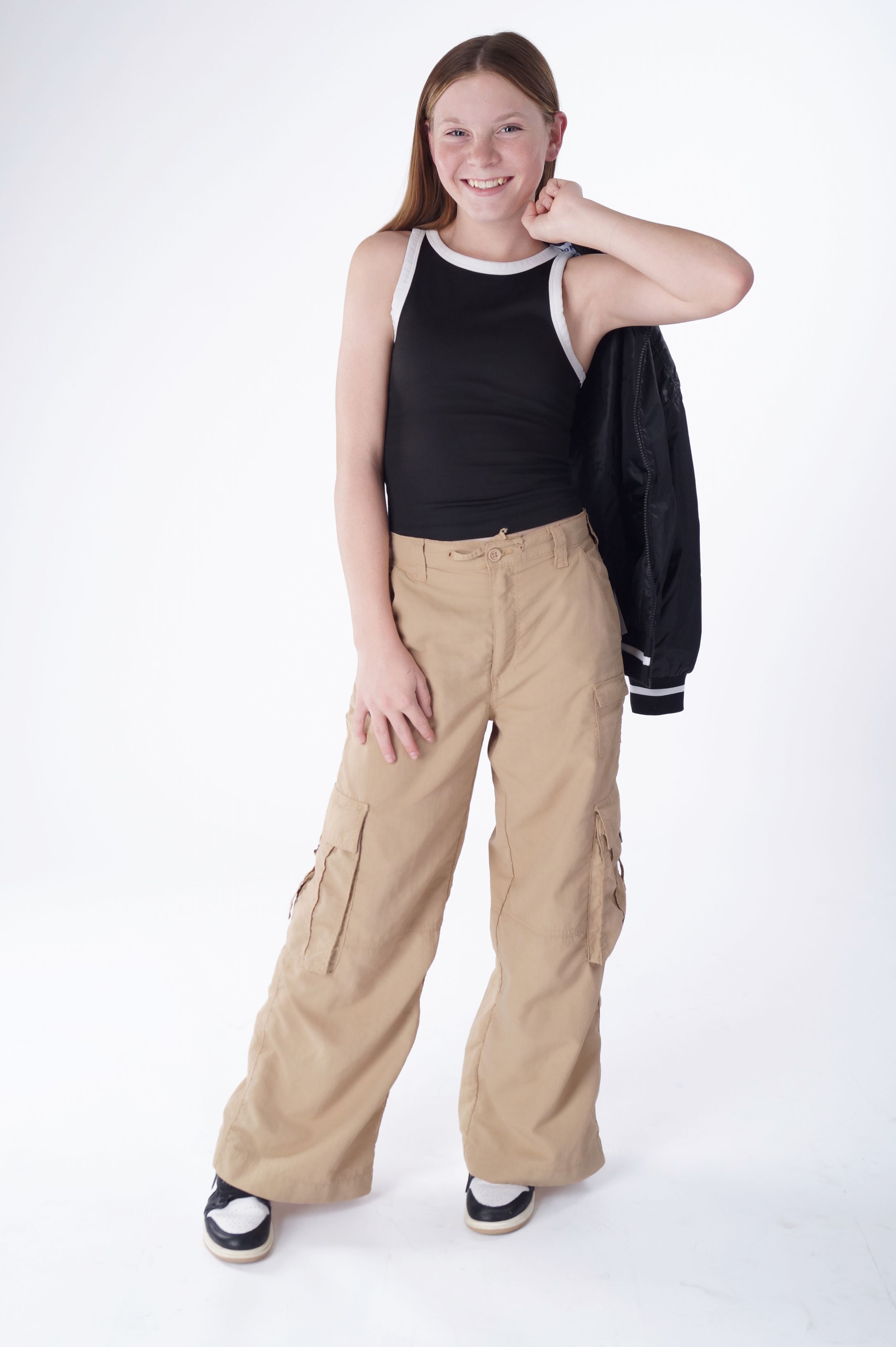 E-commerce photography with a child model