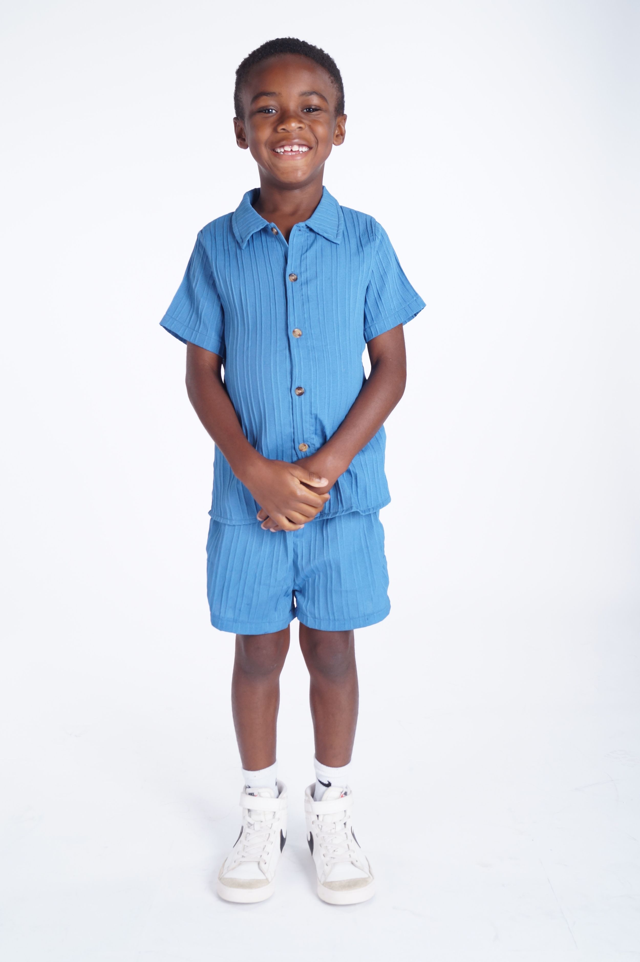 E-commerce photography with a child model