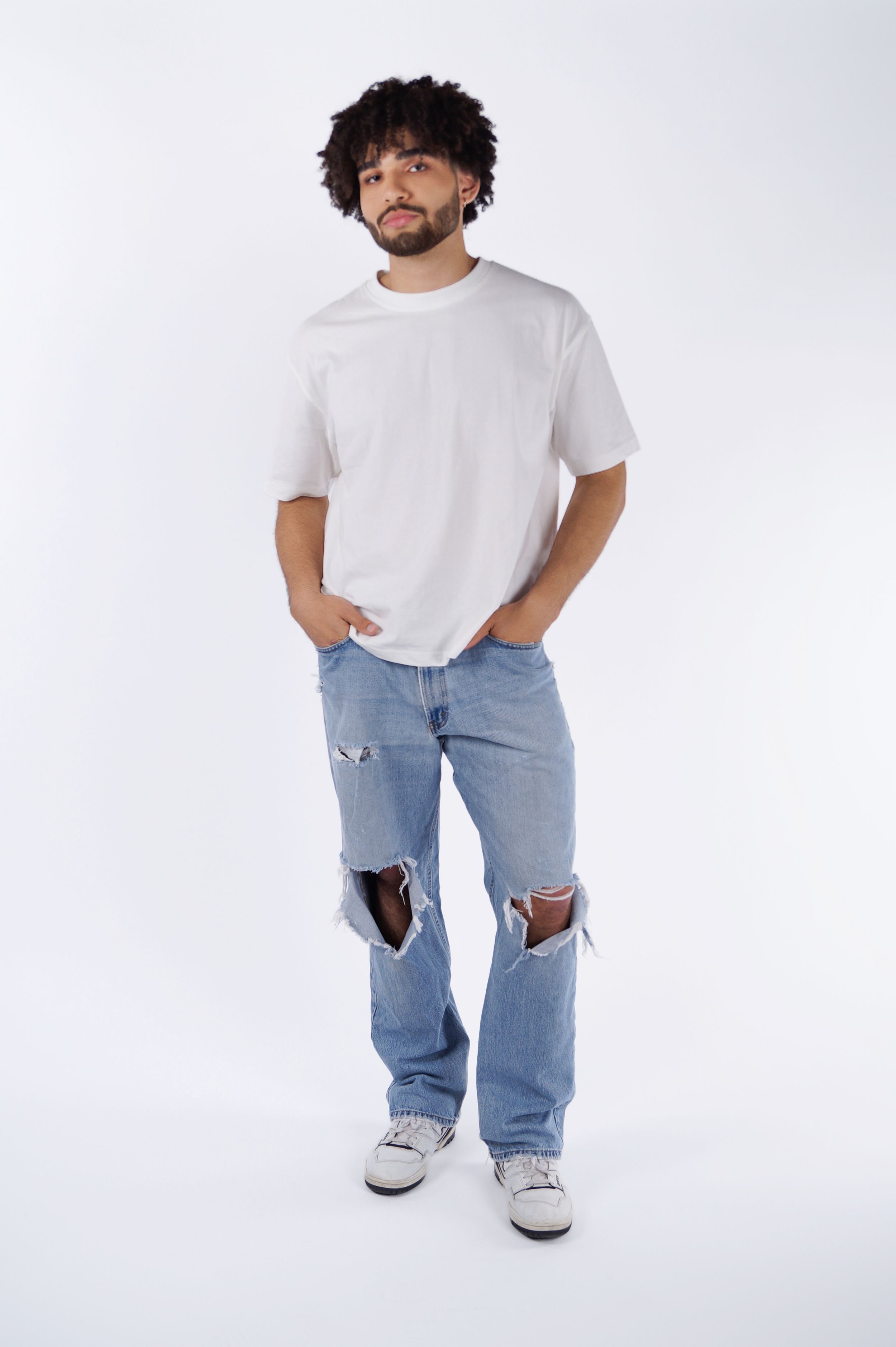 E-commerce photography with a male model