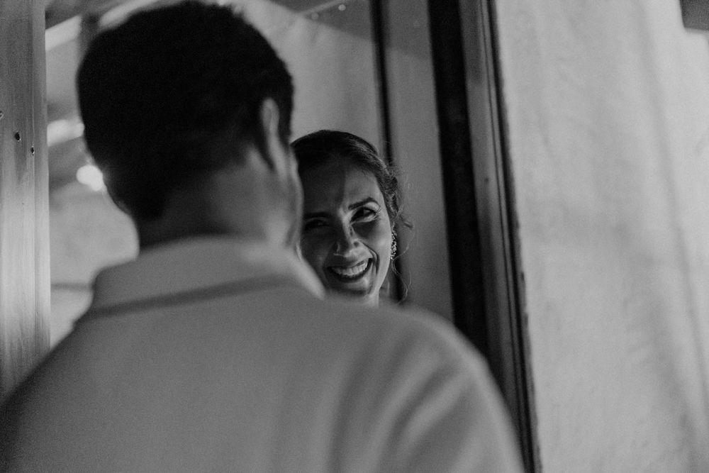 Emotional portrait of a couple during a destination engagement session in Portugal’s Douro Valley