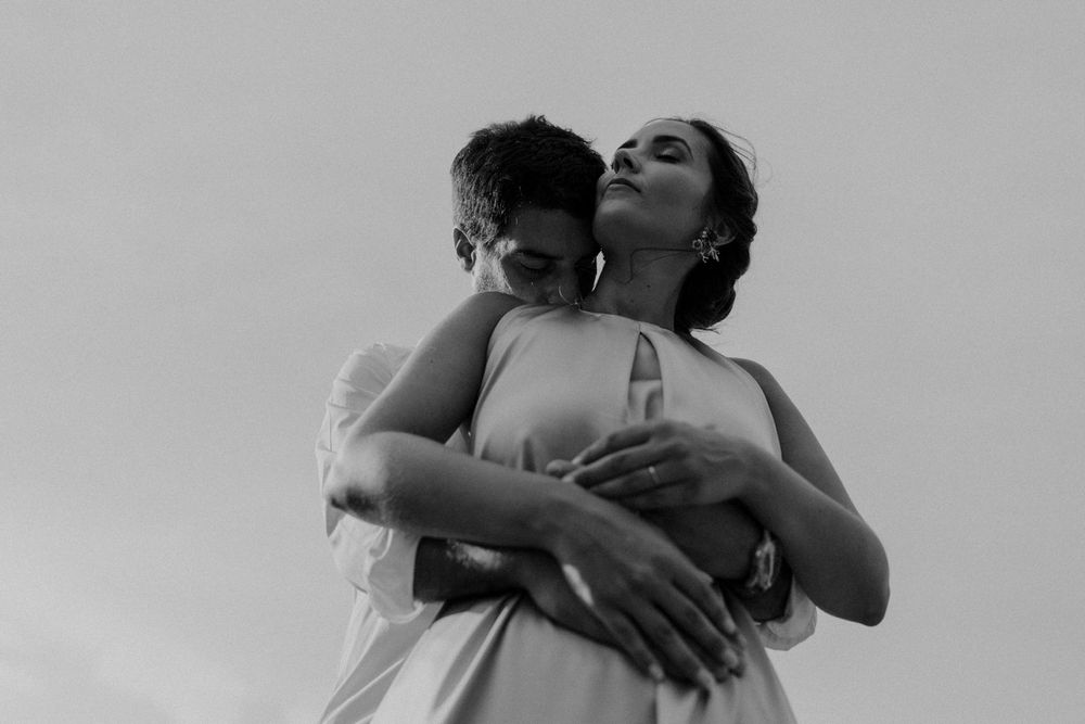Emotional portrait of a couple during a destination engagement session in Portugal’s Douro Valley