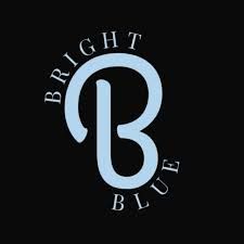 Bright Blue think tank logo featuring a stylized letter B in light blue on a dark background.
