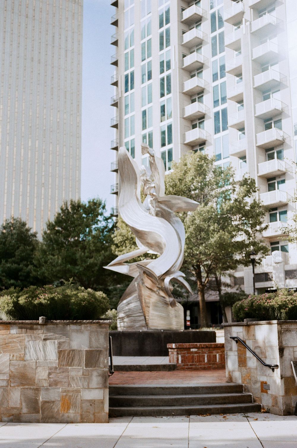 Romare Bearden Park Film Photography of sculpture
