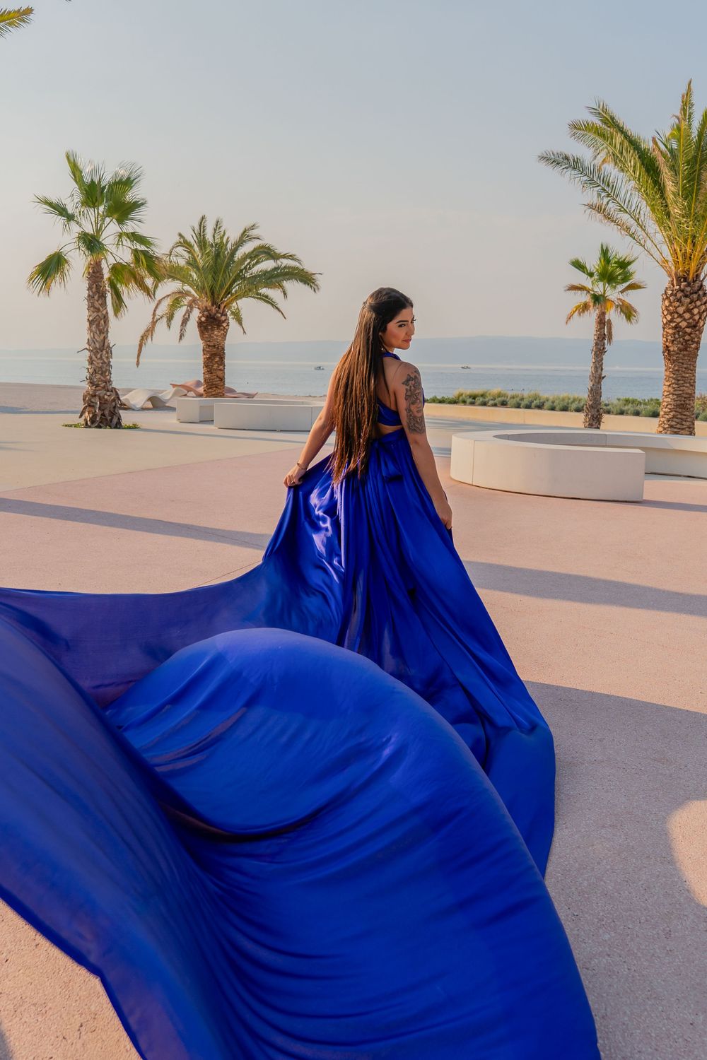 Znjan Beach Split Flying dress Croatia SPLIT PHOTO AGENCY