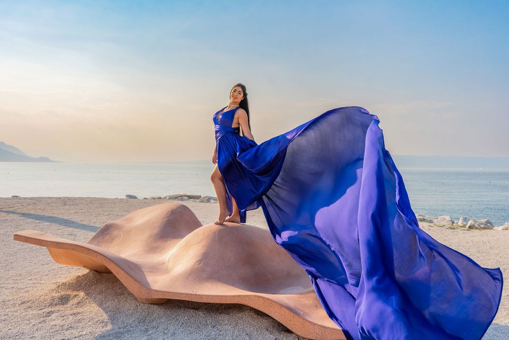 Znjan Beach Split Flying dress Croatia SPLIT PHOTO AGENCY